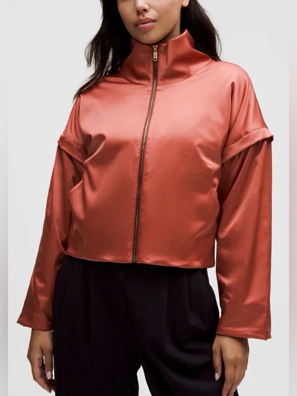 Lululemon Lunar New Year Balloon Sleeve Satin Jacket, sz 8